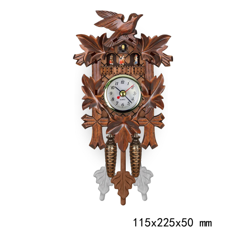 Vintage Wall Cuckoo Time Alarm Clock