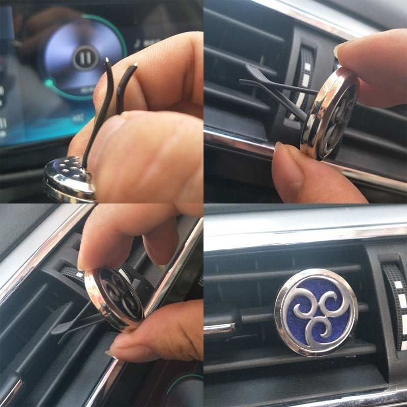 🔥Air Freshing Car Vent Diffuser Set with Clip & 10 Aroma Pads