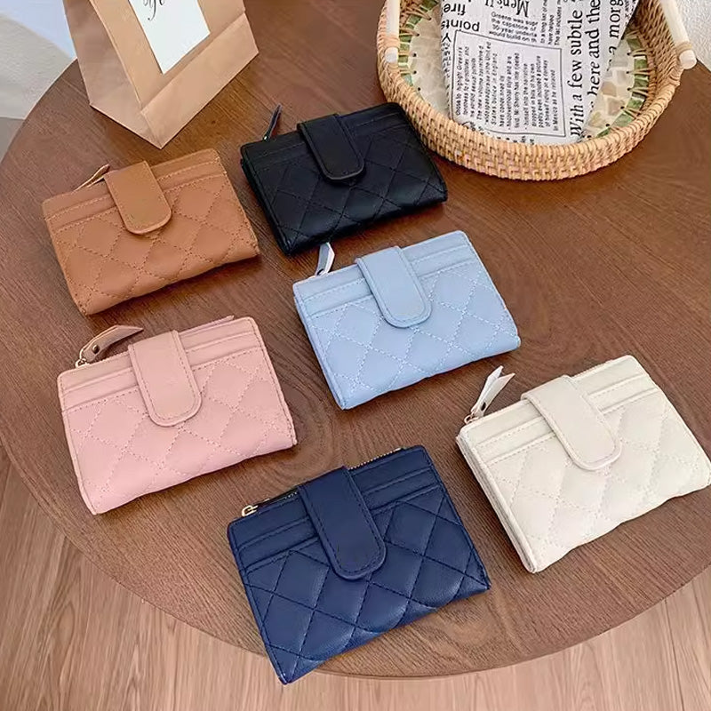 Women's Fashion Small Wallets with Zipper