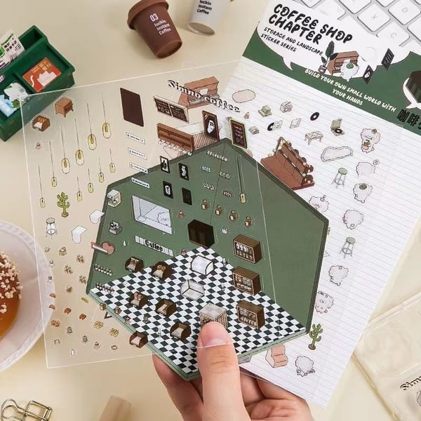 DIY 3D House Stickers