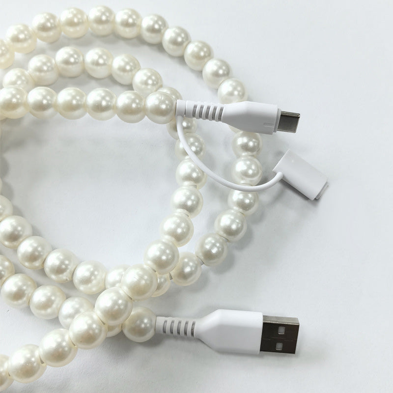 🔥2-In-1 USB To Type-C & Lighting Beaded Charger Cord