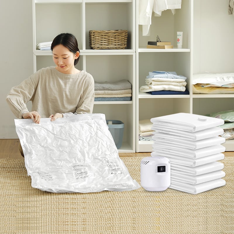 Durable Electric Vacuum Compression Bag(COME WITH PUMP)
