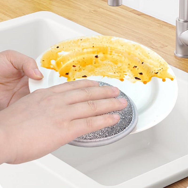 Kitchen Double-sided Round Sponge Brush