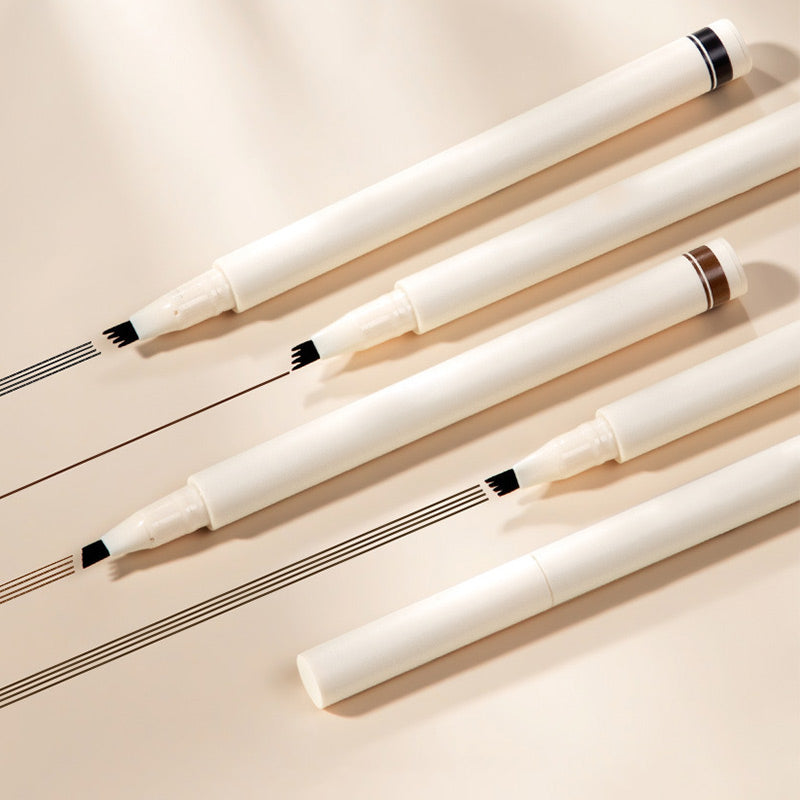 4 Fork Tip Waterproof Liquid Eyebrow Pen