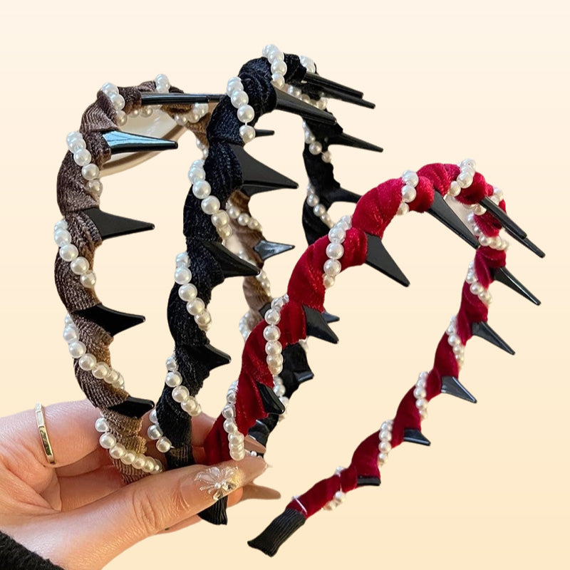 🔥Hot Sale💥Vintage High Cranium Artificial Pearl Hairband