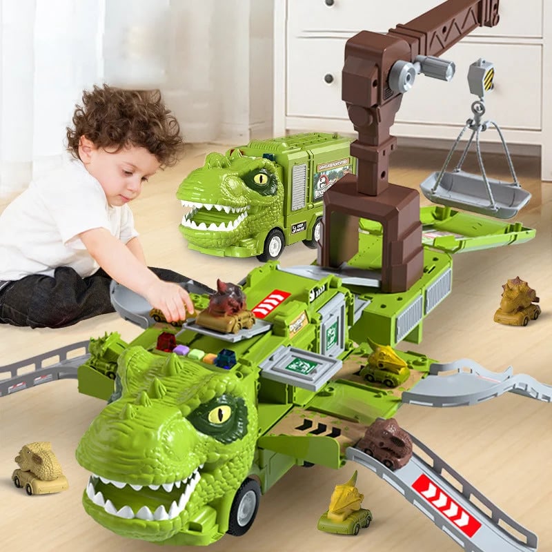 🦖Transformer Engineering Vehicle Track Playset