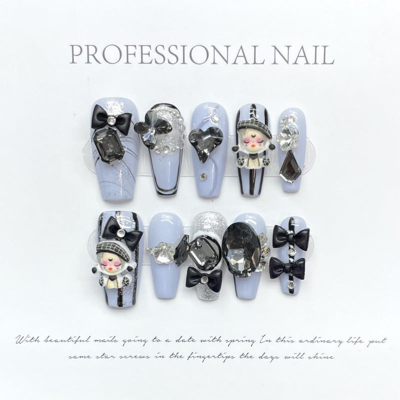 Fashion Cool Firm Press On Nails Fake Nails