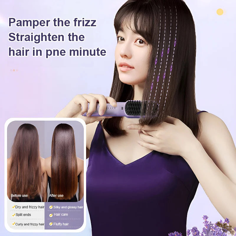 🔥Hot Sale💇♀Portable Hair Straightener Styling Comb