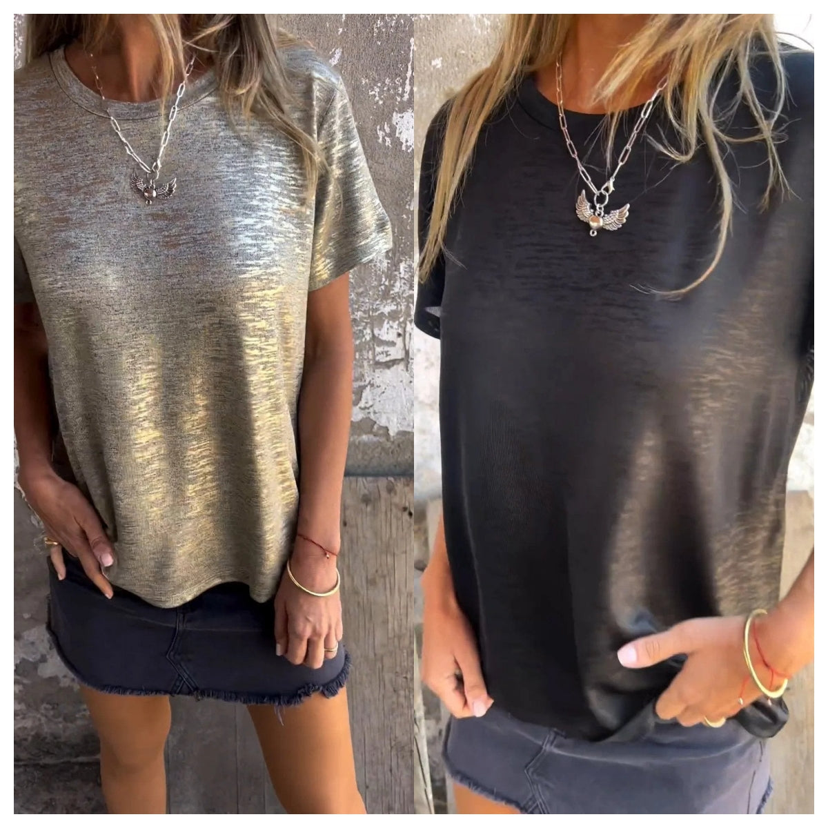 🔥New Hot Sale 🔥Gold Foil Short-sleeved T-shirt