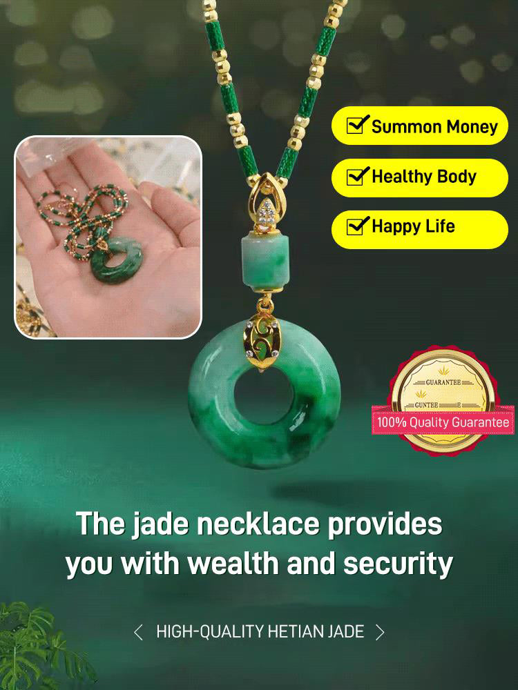 š„2025 HOT SALEš„Hetian Jade Blessing Safety Peace Buckle