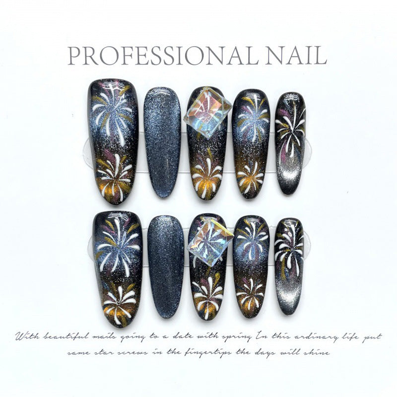 Fashion Cool Firm Press On Nails Fake Nails