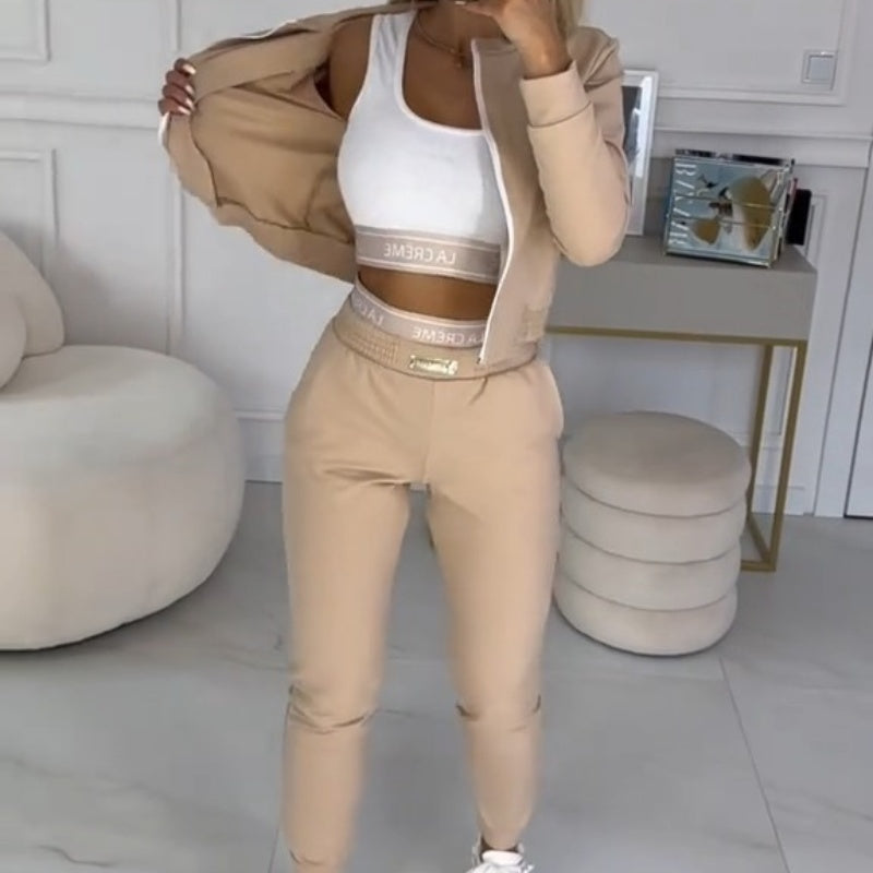 ๐๐Women's 3-Piece Zip-Up Tracksuits
