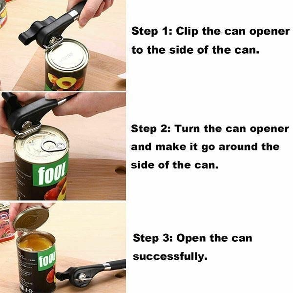 Safe Stainless Steel Can Opener