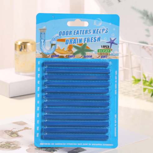 12/Set Pipe Cleaning Sticks Oil Decontamination Kitchen Toilet Bathtub Drain Cleaneer