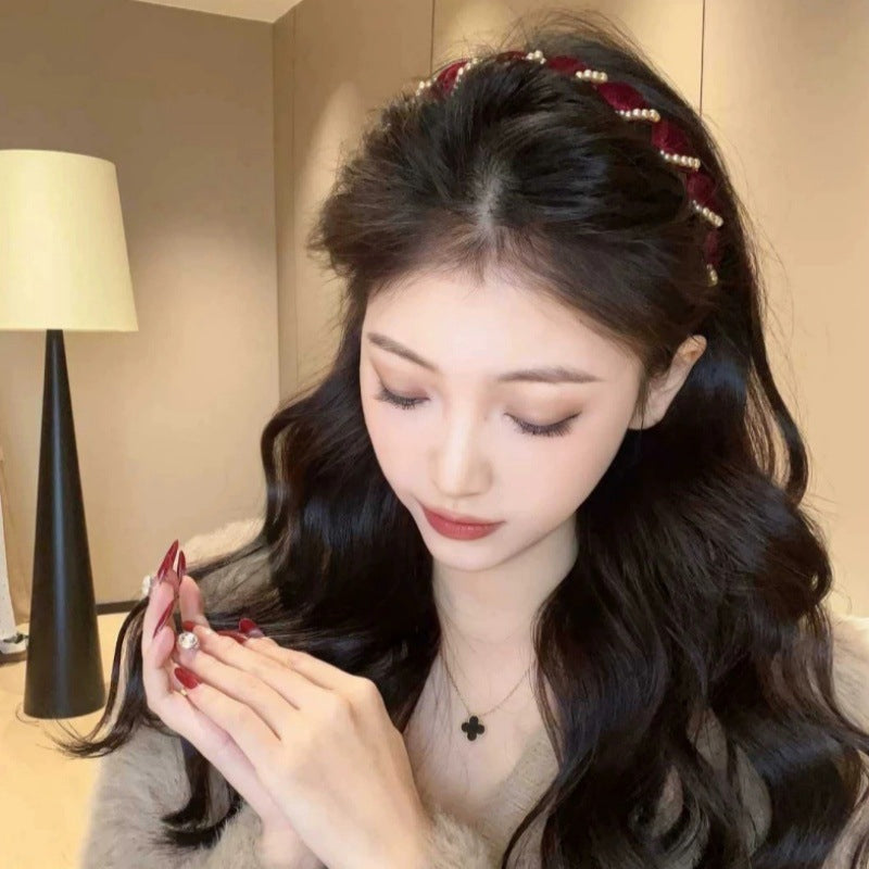 🔥Hot Sale🔥Vintage High Cranium Artificial Pearl Hairband(50% OFF)