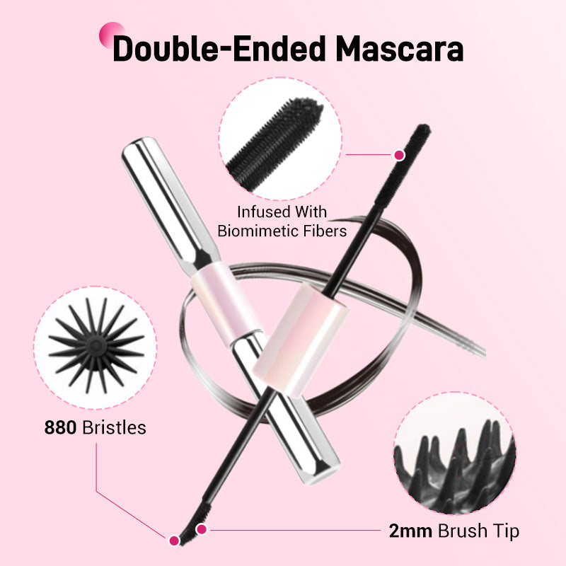 Double-Ended Waterproof Lengthening & Curling Mascara(50% OFF)