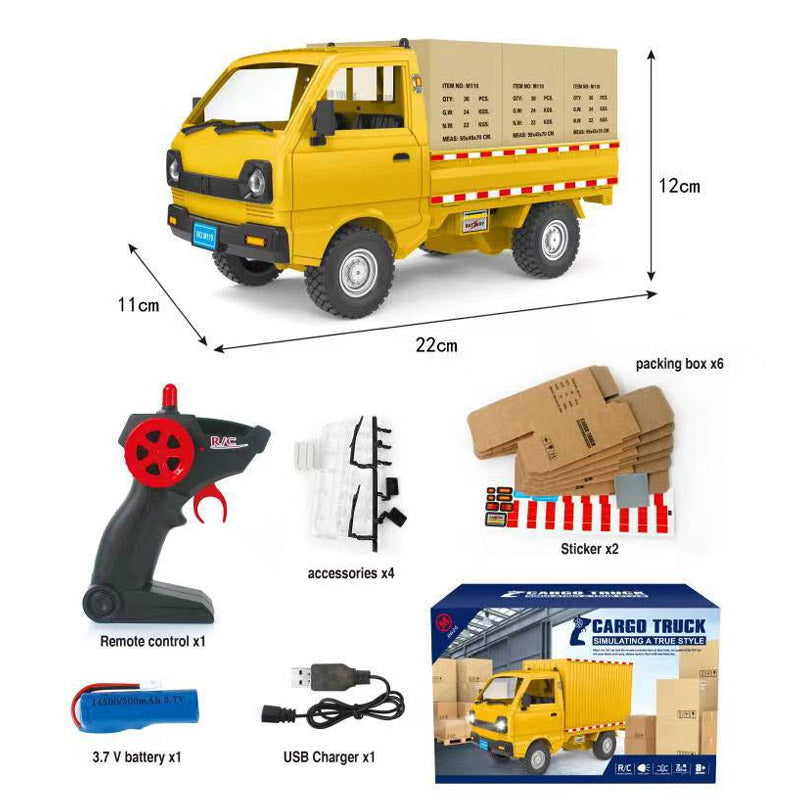 Remote-Controlled Rechargeable Container Truck Toy