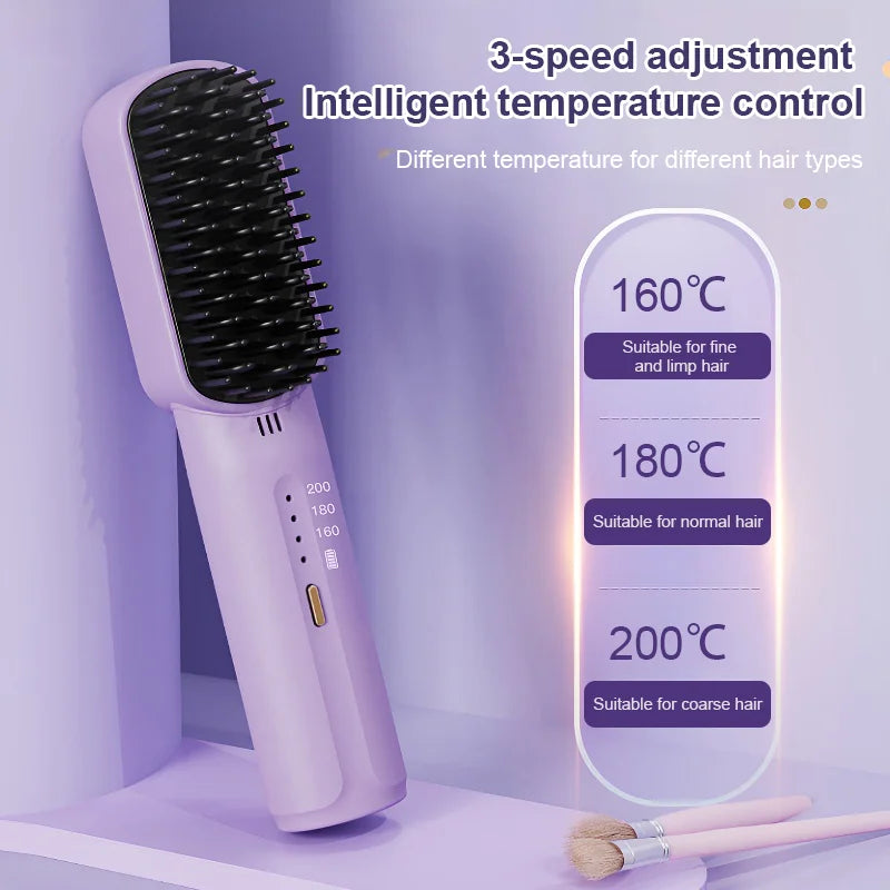 🔥Hot Sale💇♀Portable Hair Straightener Styling Comb