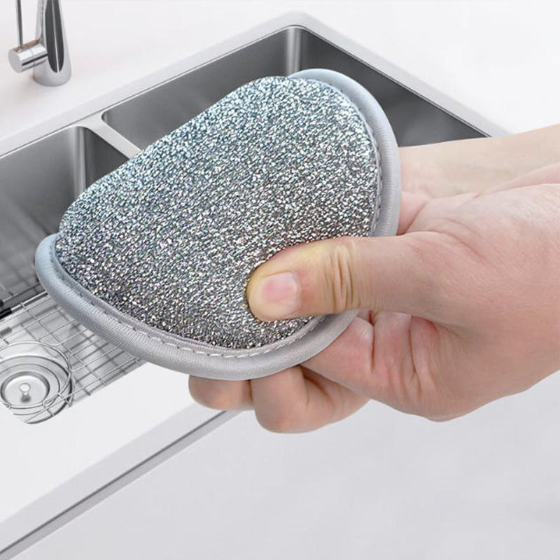 Kitchen Double-sided Round Sponge Brush