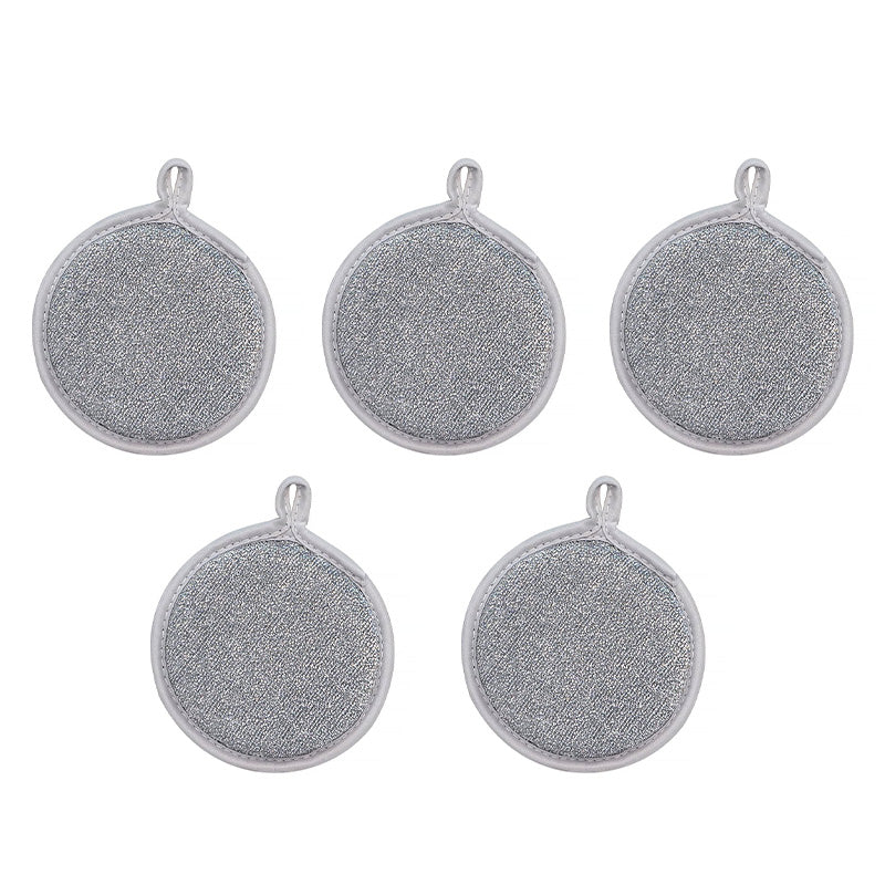 Kitchen Double-sided Round Sponge Brush