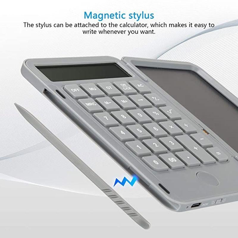 Calculator Notepad with 6.5 Inch LCD Writing Tablet