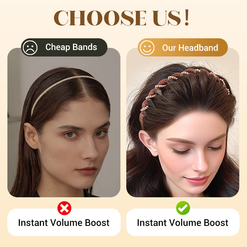 🔥Hot Sale💥Vintage High Cranium Artificial Pearl Hairband
