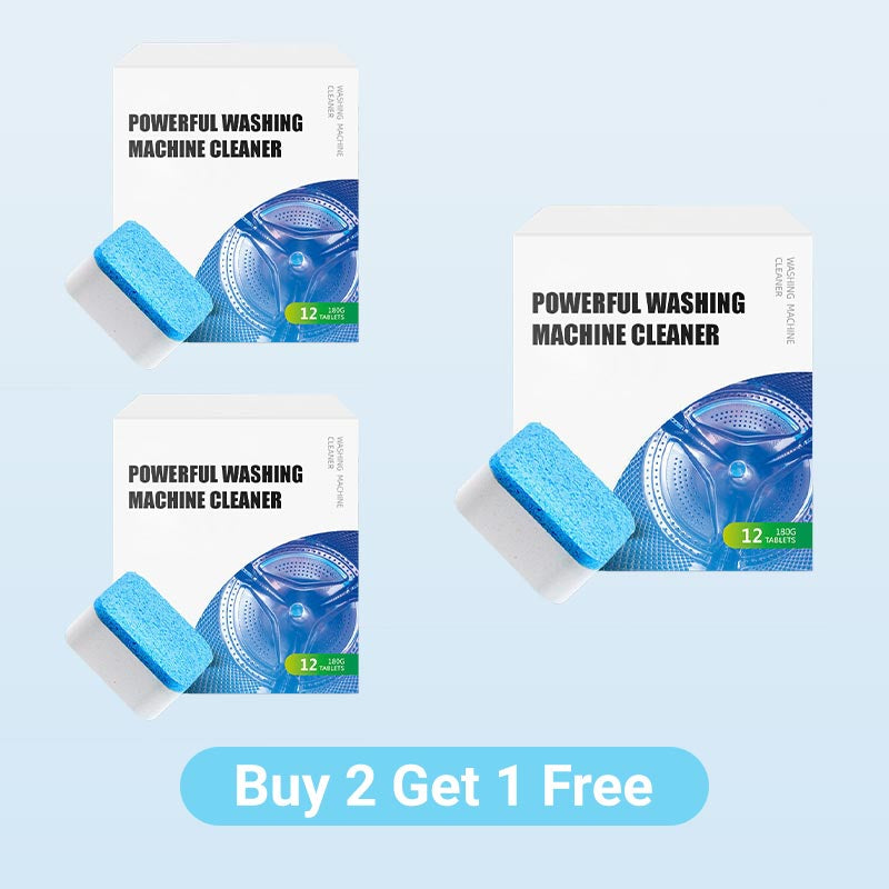 Powerful Washing Machine Cleaner - 12 Tablets