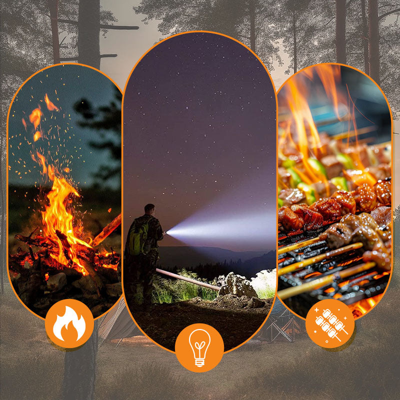 Creative High-Temperature Torch Lighter with Lighting