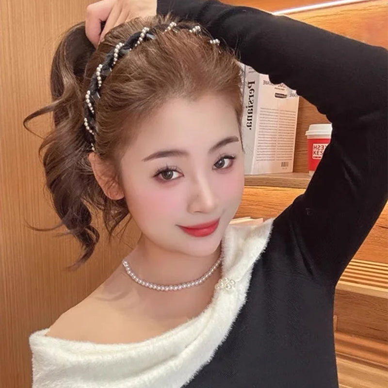🔥Hot Sale🔥Vintage High Cranium Artificial Pearl Hairband(50% OFF)