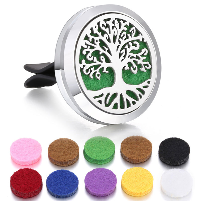 🔥Air Freshing Car Vent Diffuser Set with Clip & 10 Aroma Pads