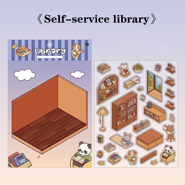 DIY 3D House Stickers