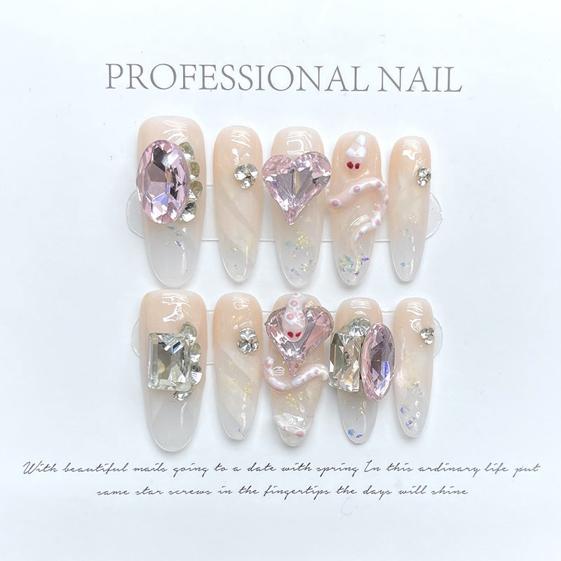 Fashion Cool Firm Press On Nails Fake Nails