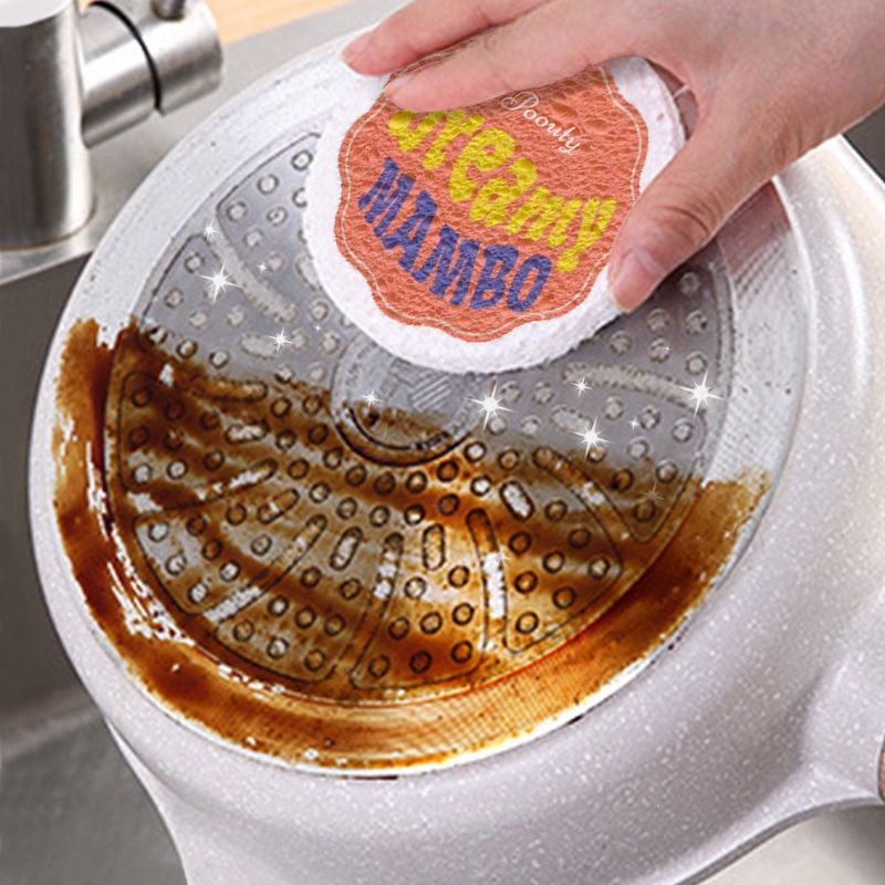 Scrub & Wipe Compressed Wood Pulp Sponges(BUY 3 GET 5 FREE)