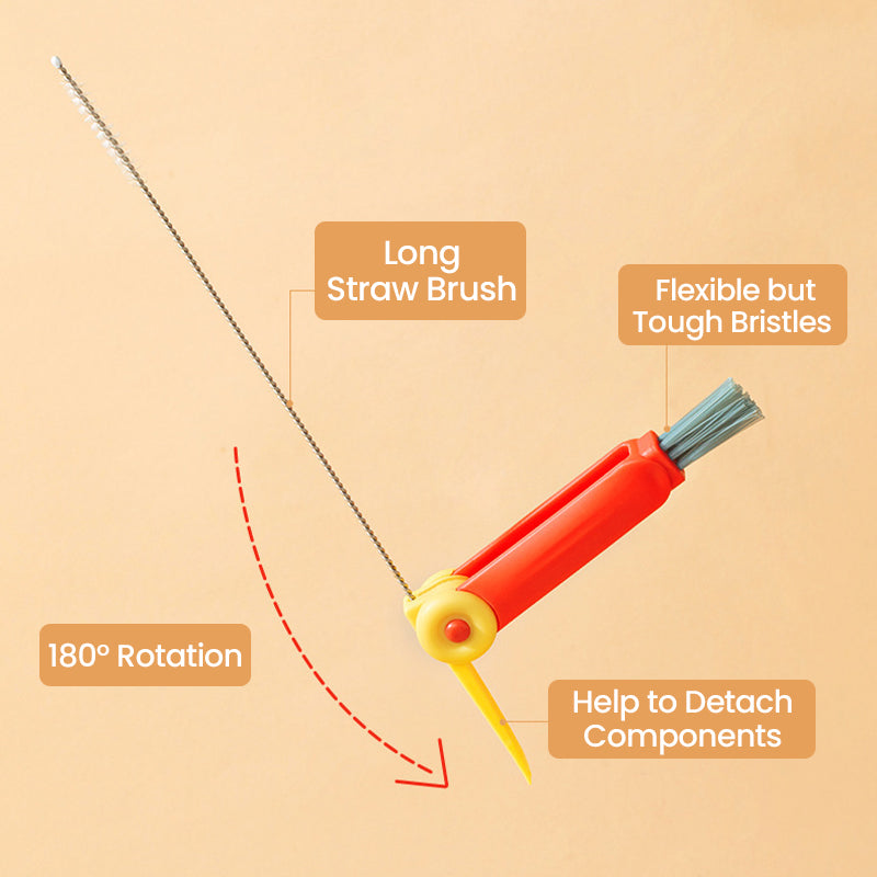 3-in-1 Cleaning Brush for Bottle and Cup