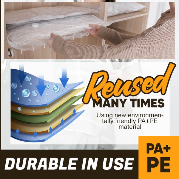 Durable Electric Vacuum Compression Bag(COME WITH PUMP)