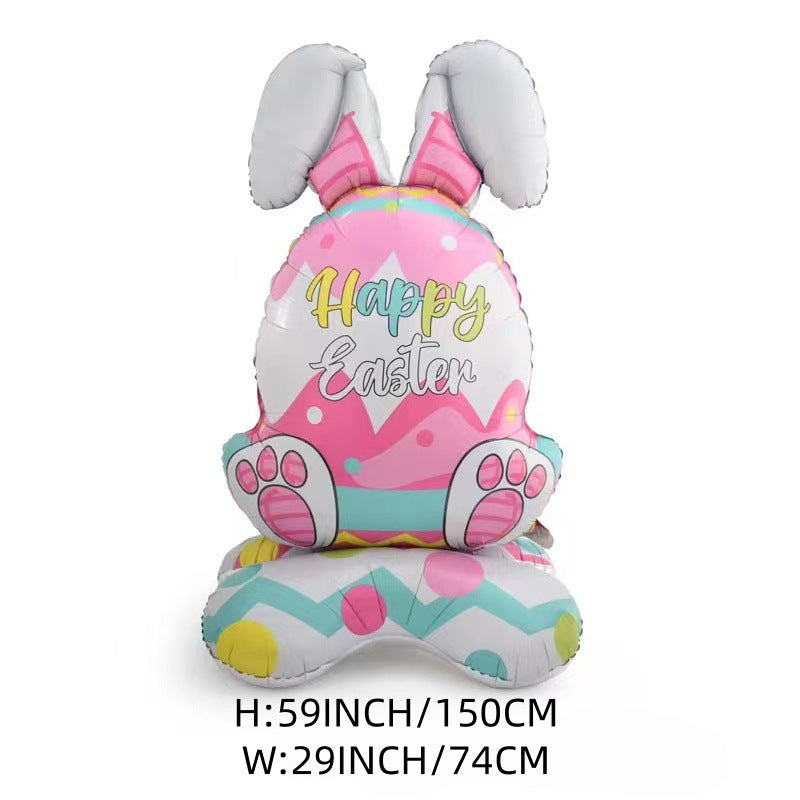 🎁Easter Early Bird Sale🐰Giant 3D Standing Bunny Balloon Self-Supporting Festive Cheer