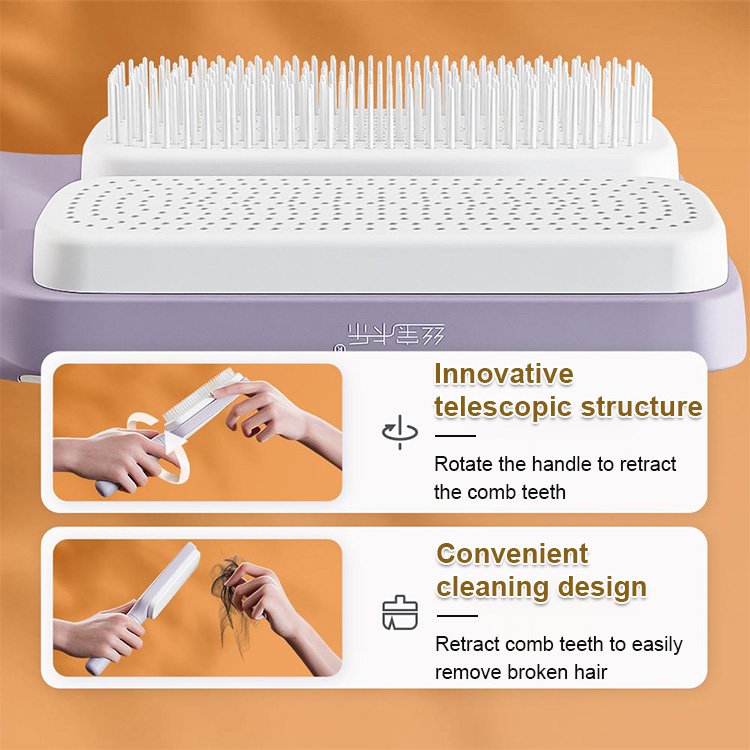 Automatic Cleaning Rotating Lifting Comb(50% OFF)