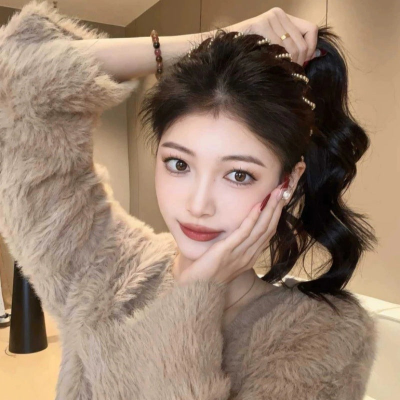 🔥Hot Sale🔥Vintage High Cranium Artificial Pearl Hairband(50% OFF)