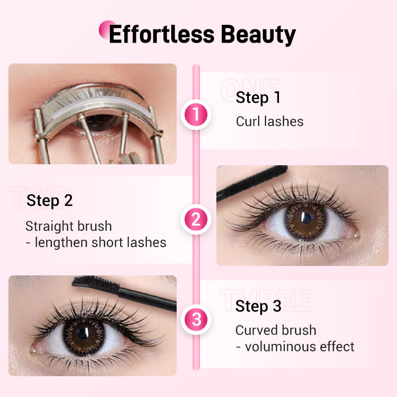 Double-Ended Waterproof Lengthening & Curling Mascara(50% OFF)