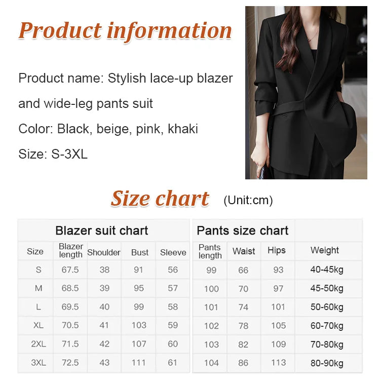 🌈Hot Sale✨Women's Designer Lace-Up Suit Versatile Spring and Fall Women's Clothing