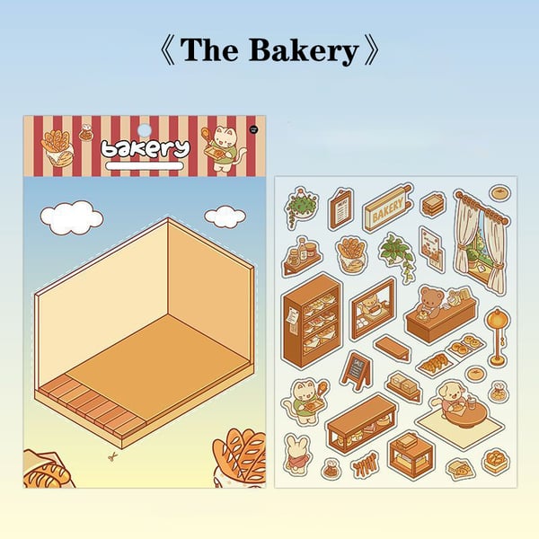 DIY 3D House Stickers