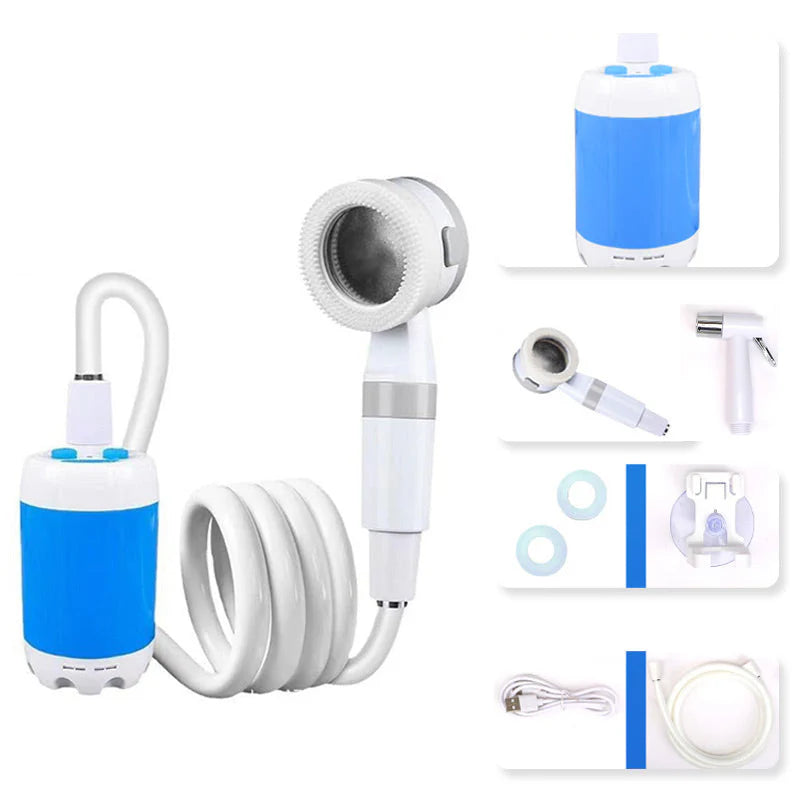 Portable Shower for Camping with Water Pump