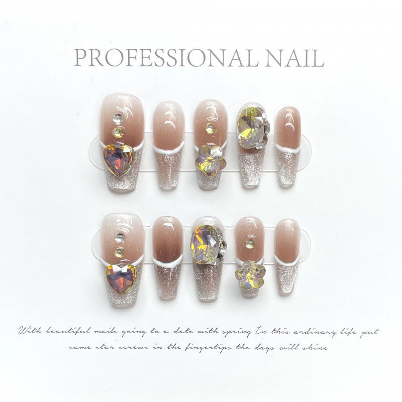 Fashion Cool Firm Press On Nails Fake Nails