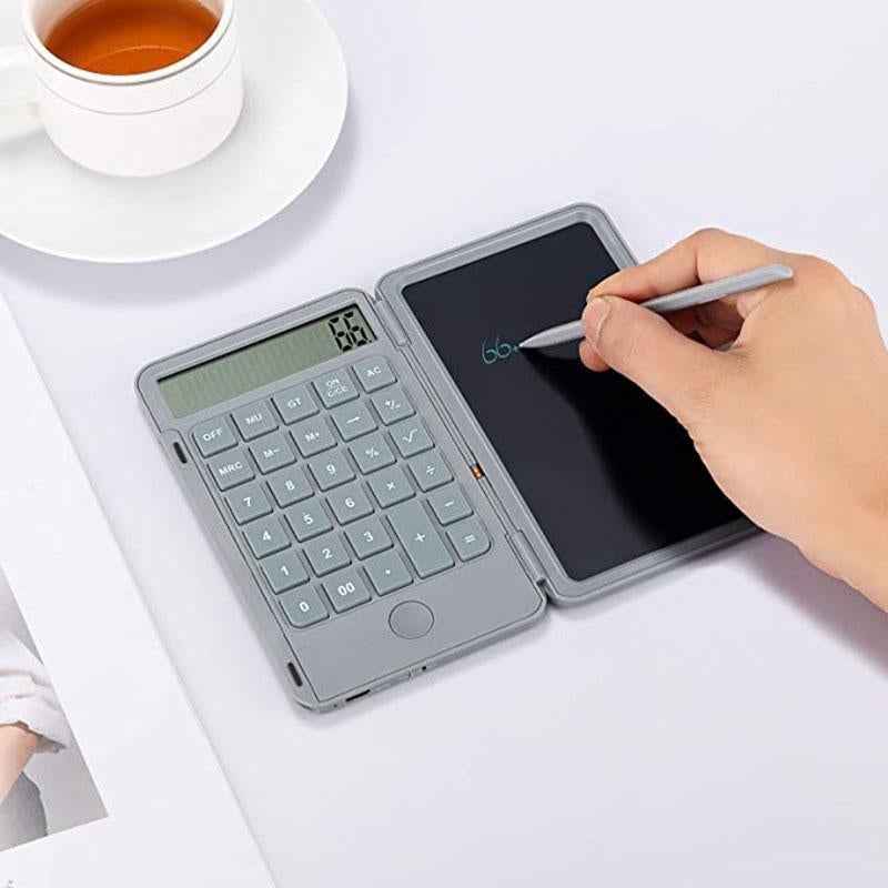 Calculator Notepad with 6.5 Inch LCD Writing Tablet