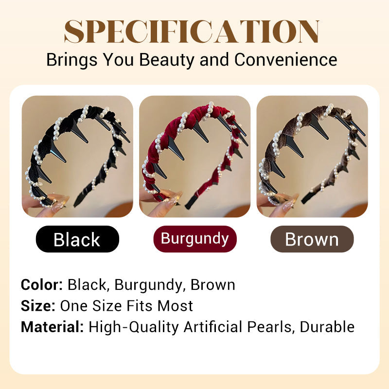 🔥Hot Sale💥Vintage High Cranium Artificial Pearl Hairband