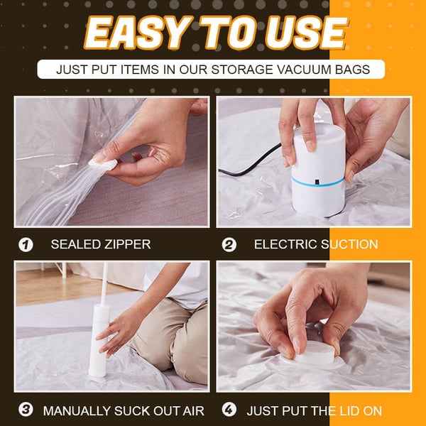 Durable Electric Vacuum Compression Bag(COME WITH PUMP)