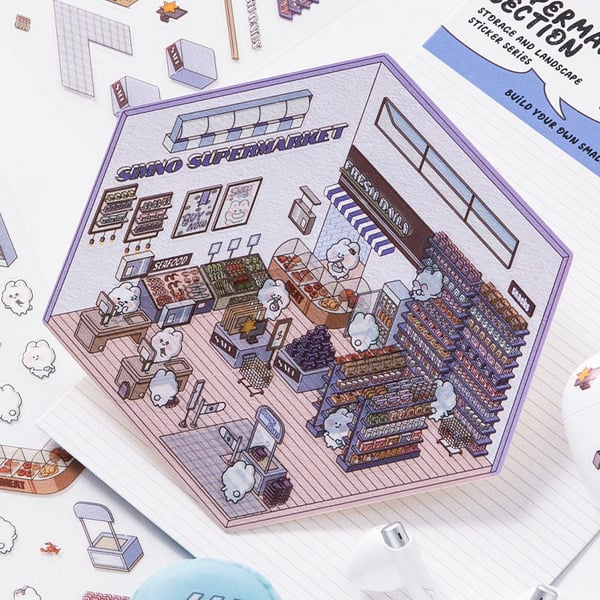 DIY 3D House Stickers