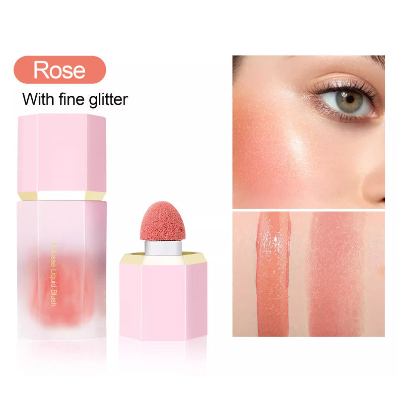 Smooth Liquid Face Blush with Air Cushion Applicator