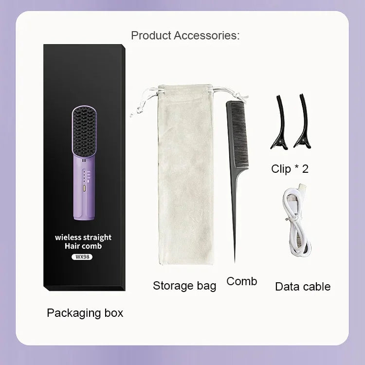 🔥Hot Sale💇♀Portable Hair Straightener Styling Comb