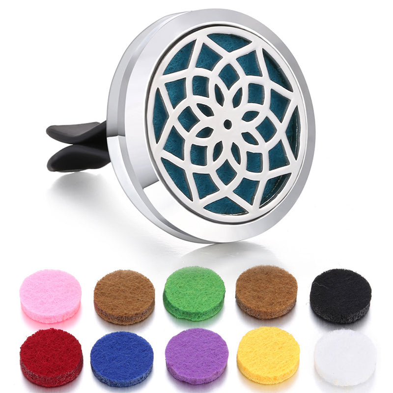 🔥Air Freshing Car Vent Diffuser Set with Clip & 10 Aroma Pads
